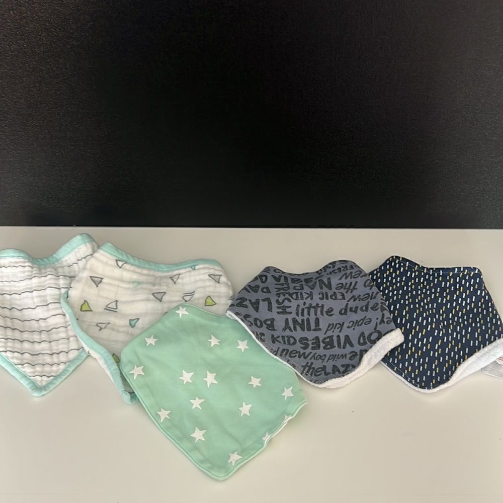 Lot of 5 Bibs- Various brands